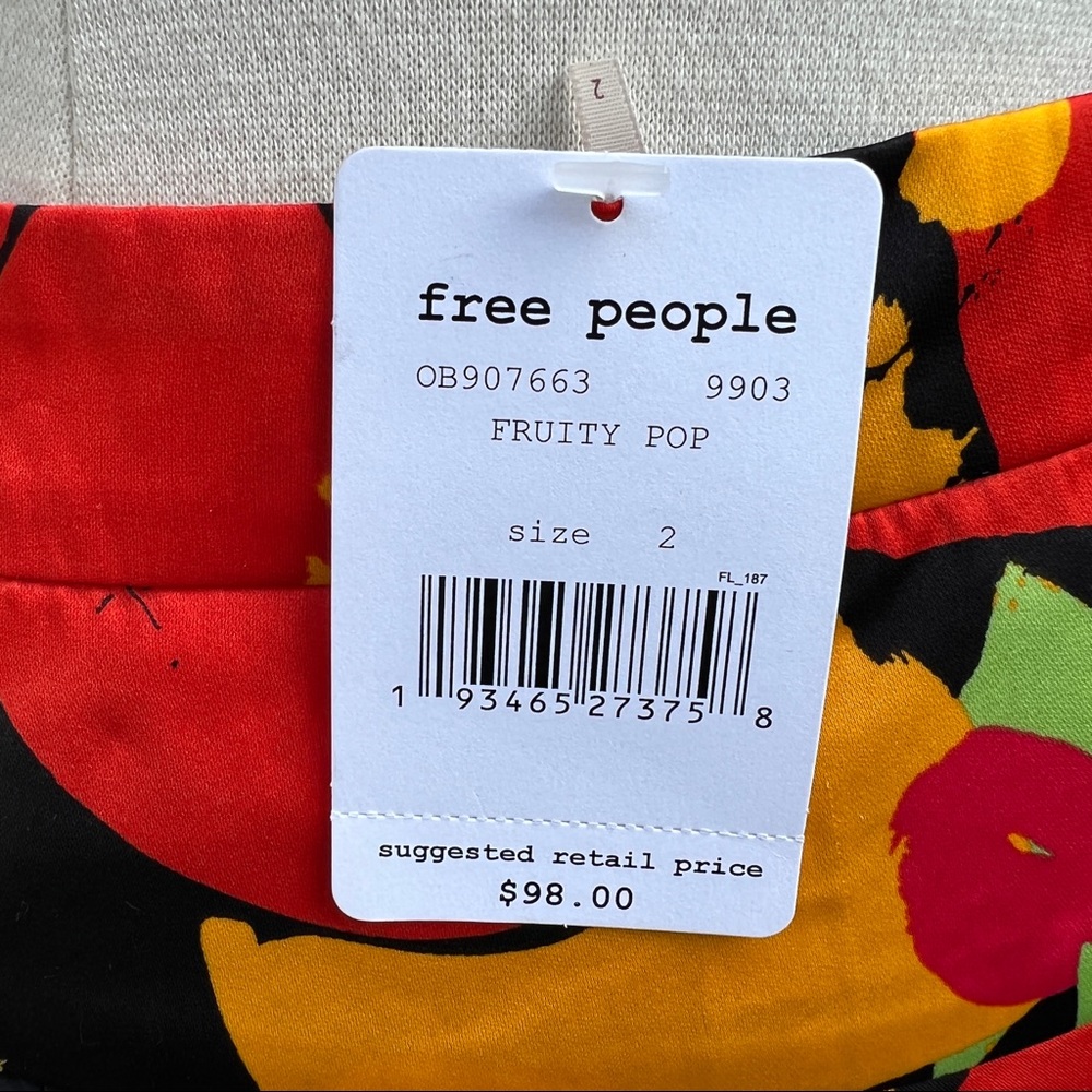 FREE PEOPLE Fruity Pop Midi Skirt Women’s Size 2 New With Tags - Picture 6 of 6